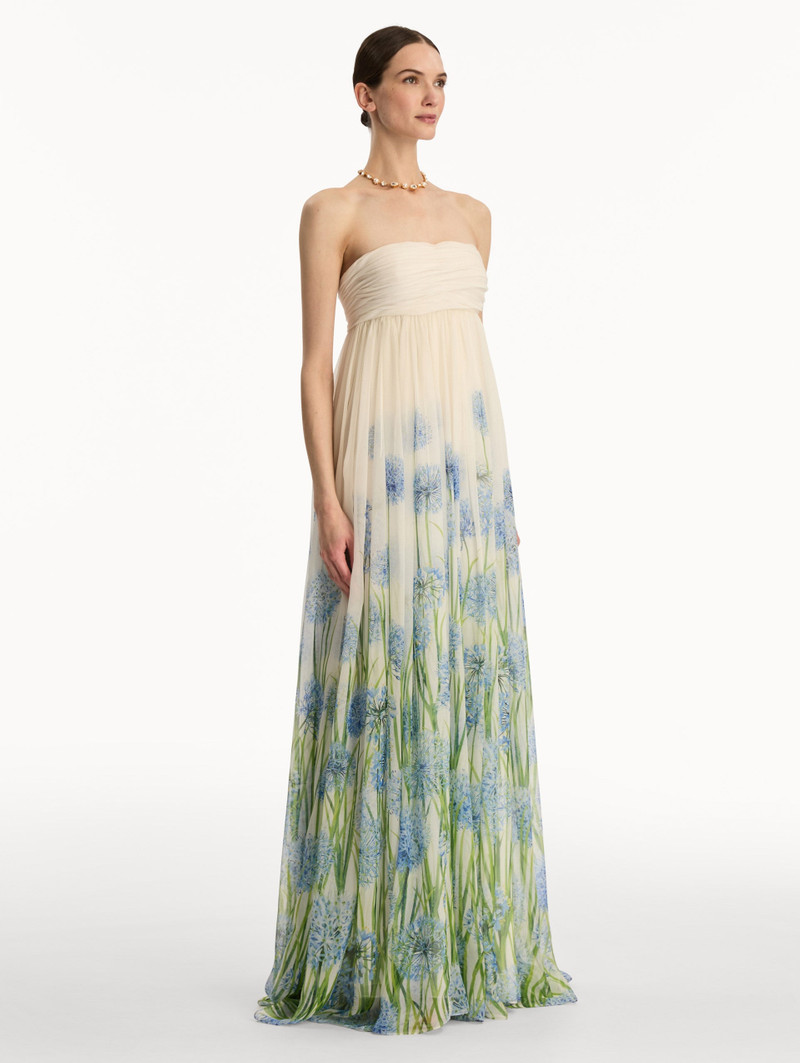 DEGRADÉ ALLIUM CHIFFON GOWN 4