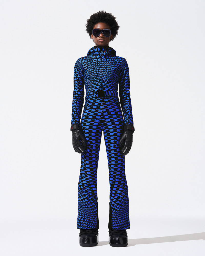 PERFECT MOMENT Twisted Houndstooth Tignes Ski Suit outlook