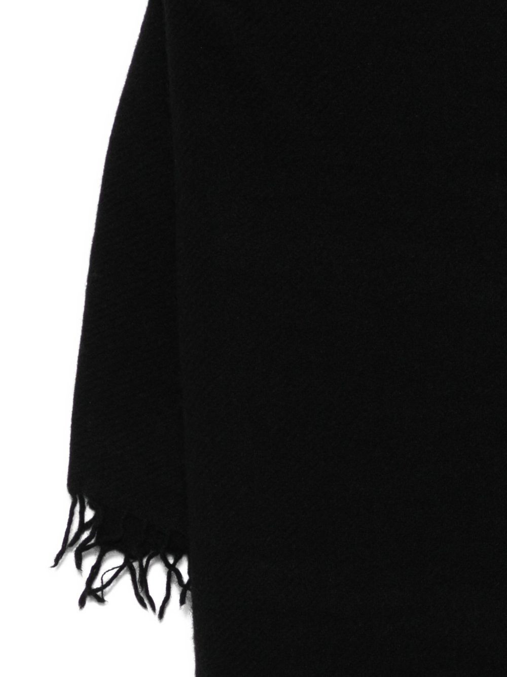 fringed cashmere scarf - 2