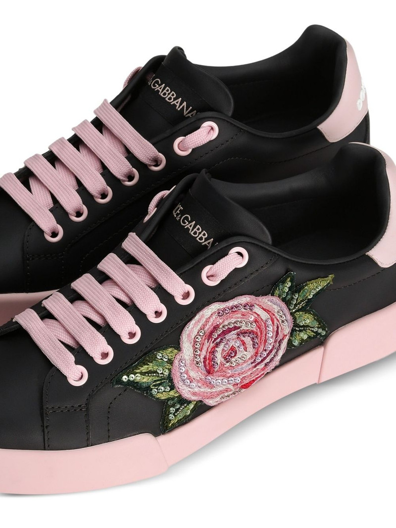 floral-print sneakers 4