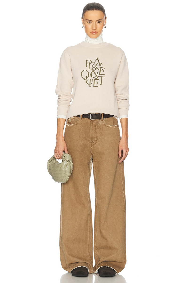 Museum of Peace & Quiet Serif Jacquard Sweater outlook
