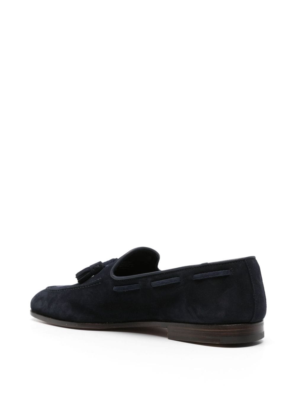tassel-detail suede loafers - 3