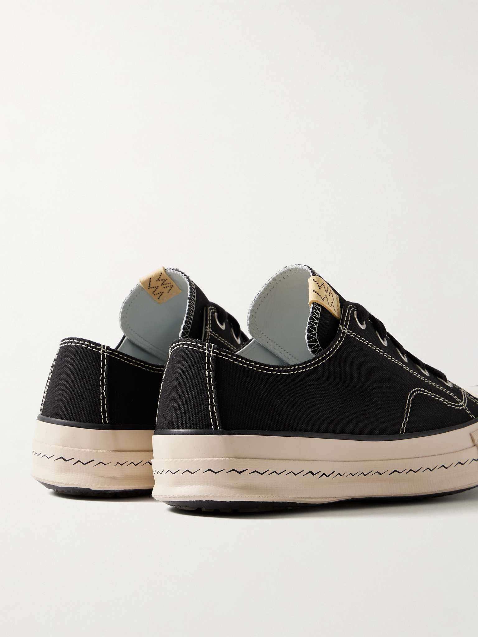 Skagway L.T. Lo Leather-Trimmed Canvas Sneakers - 5