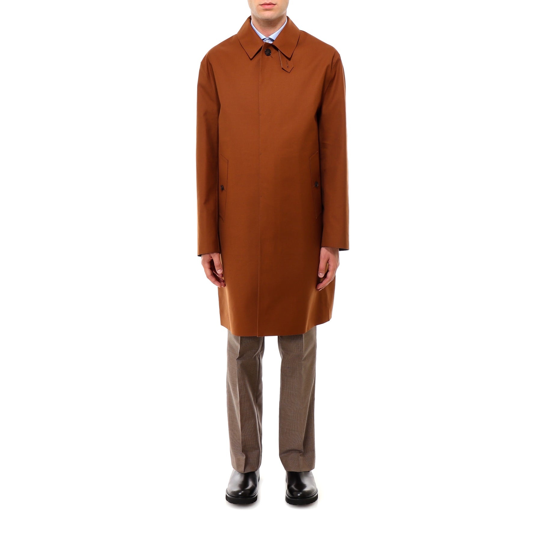 Wool and mohair raincoat - 1