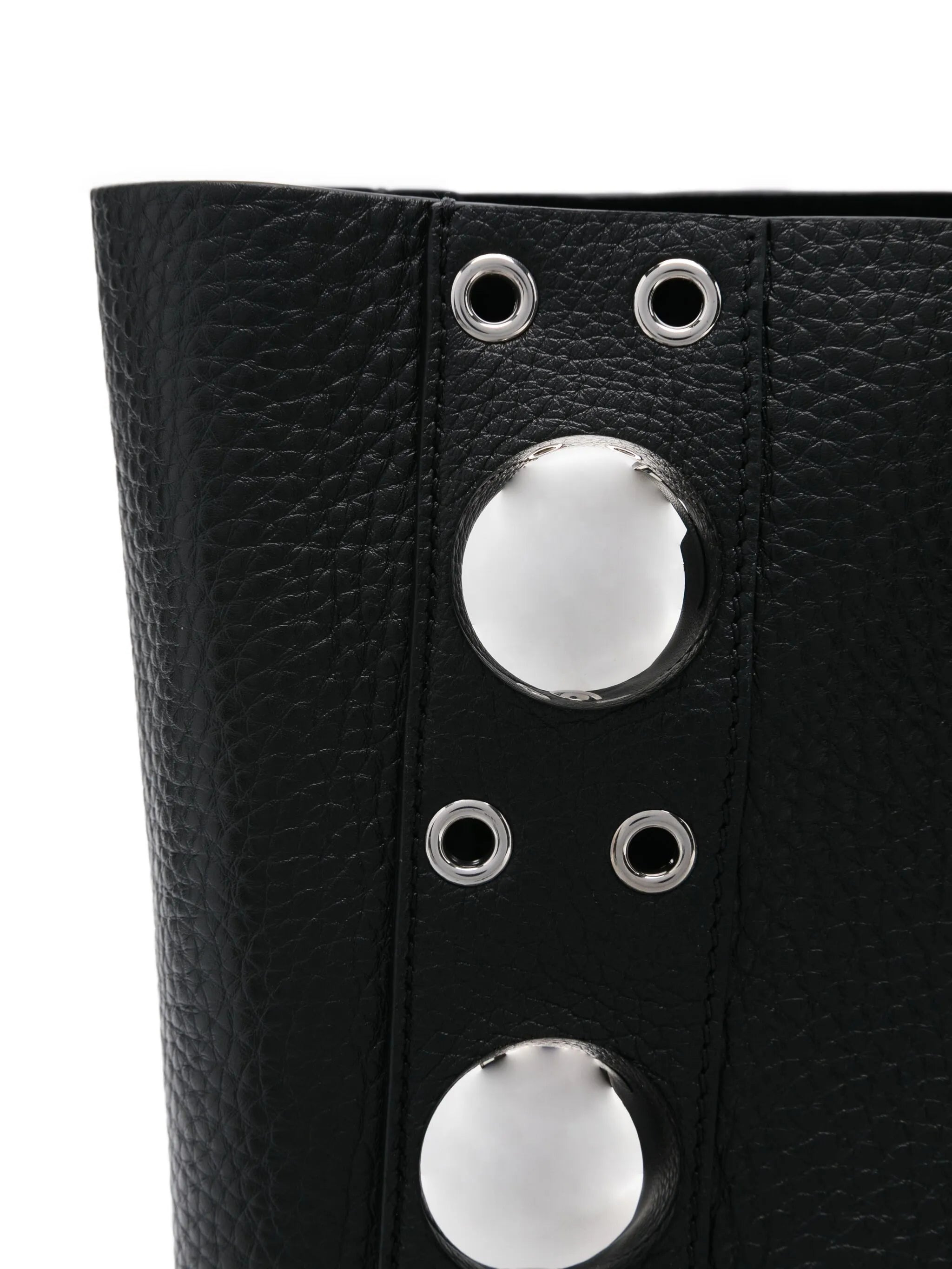 studded leather tote bag - 4