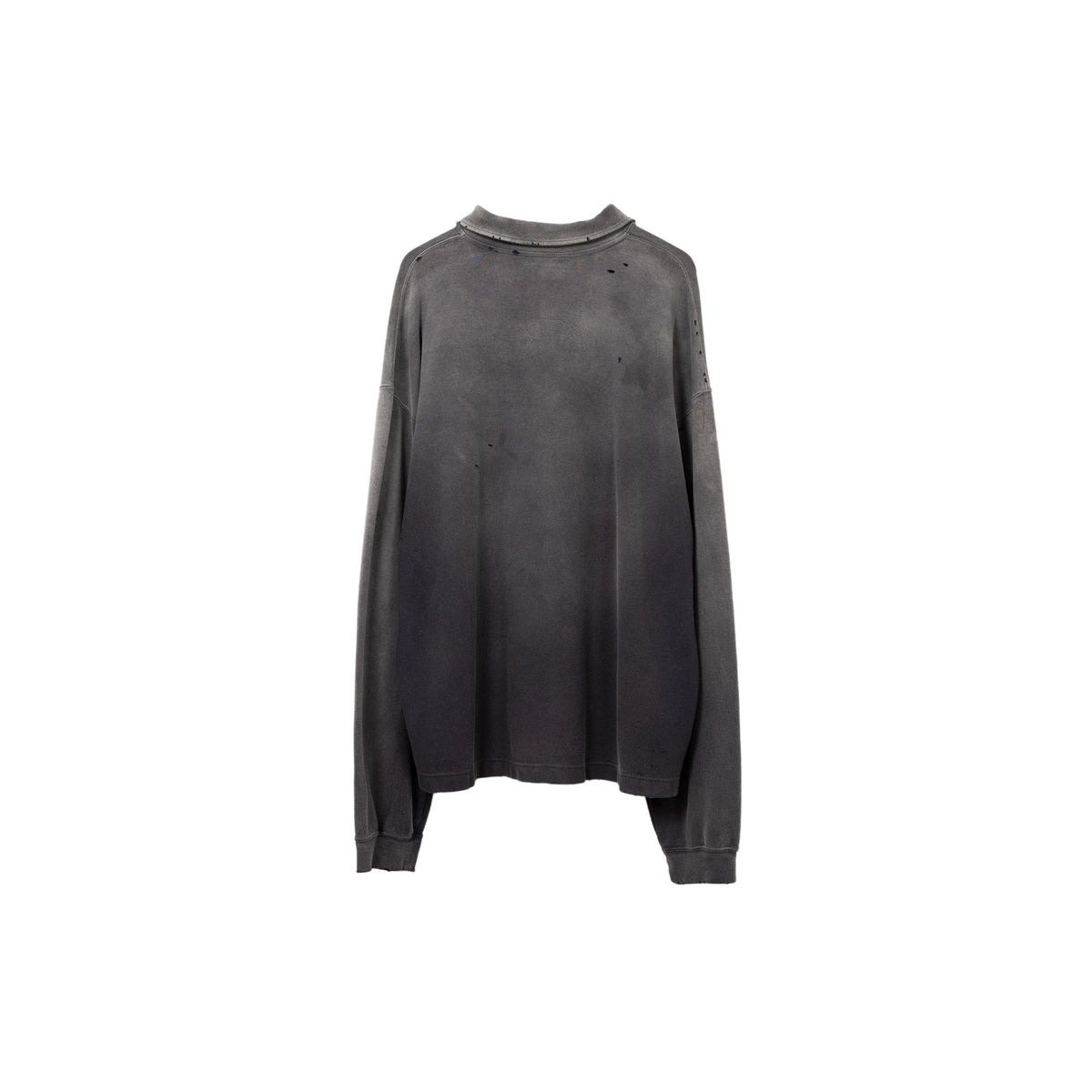 SUN FADED HALF ZIP PULLOVER (BLACK) - 2