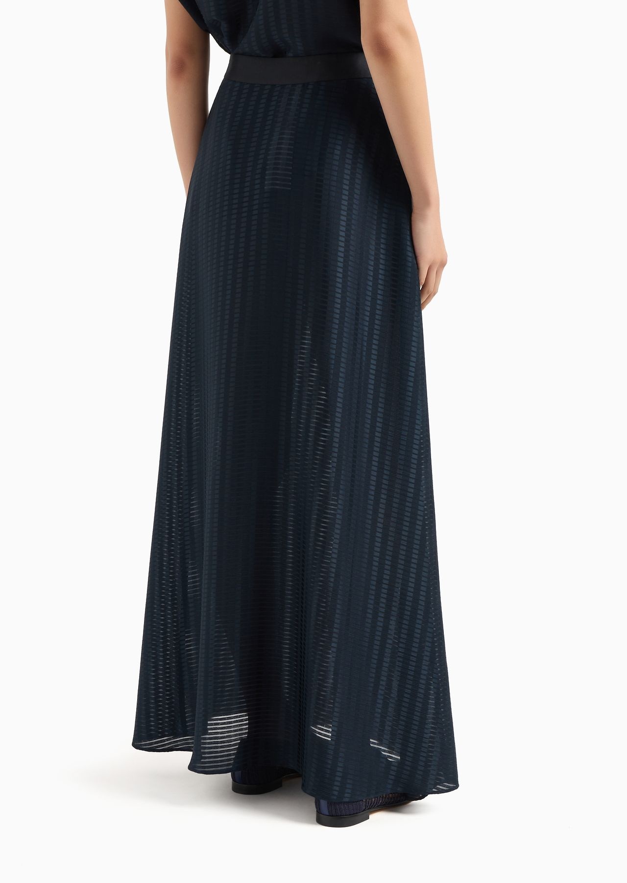 Long skirt with all-over rectangle design - 3