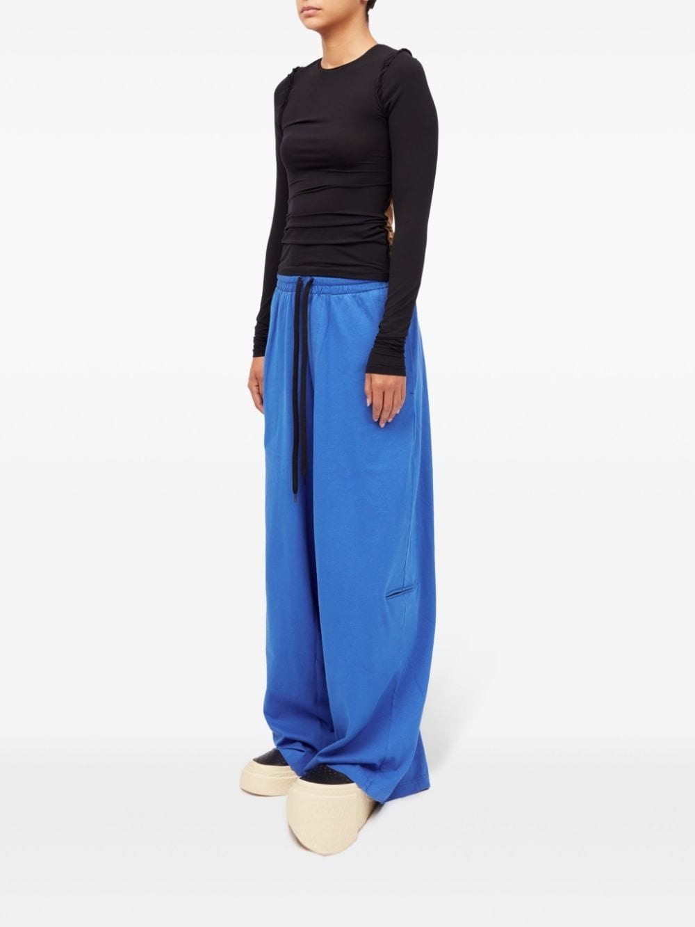 two-tone exposed-seam top - 6
