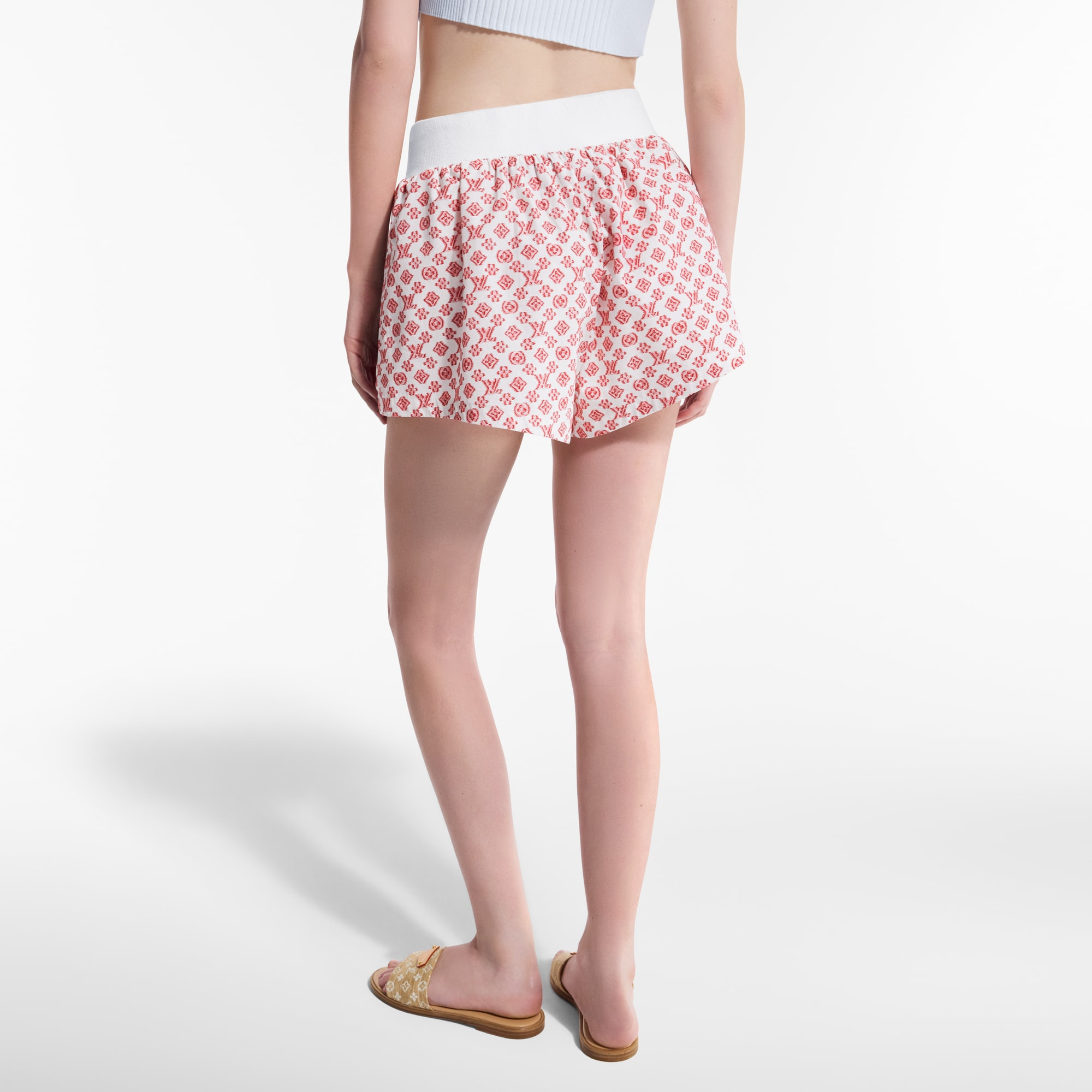 3D Monogram Mini Shorts - 5