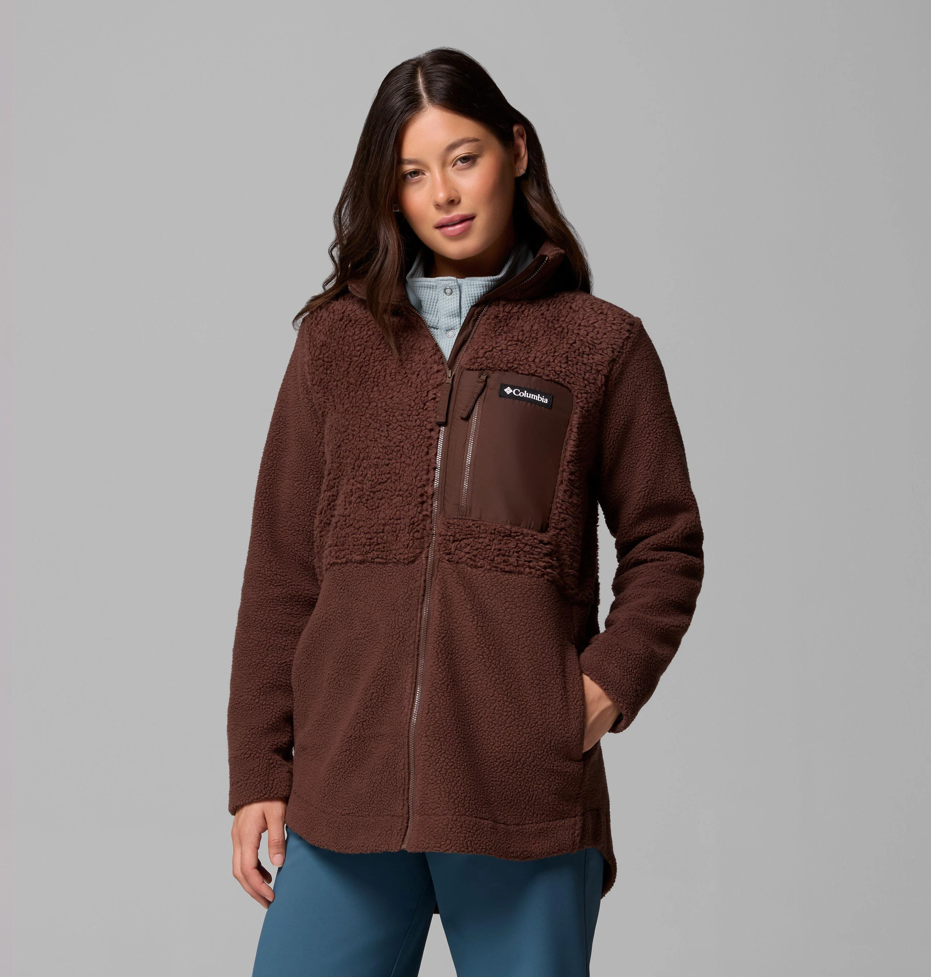 Women's Columbia Lodge Sherpa Full Zip Fleece Jacket - 1