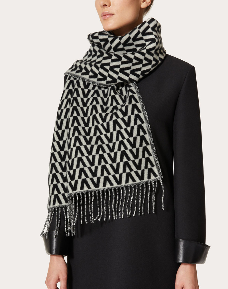 CASHMERE OPTICAL VALENTINO SCARF 4