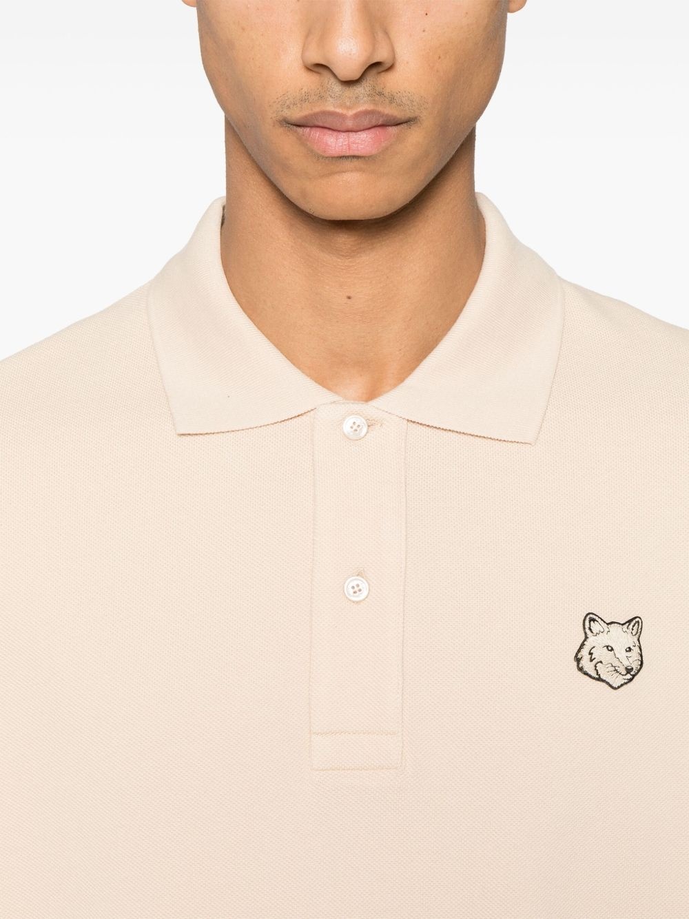 Bold Fox Head-patch polo shirt - 4