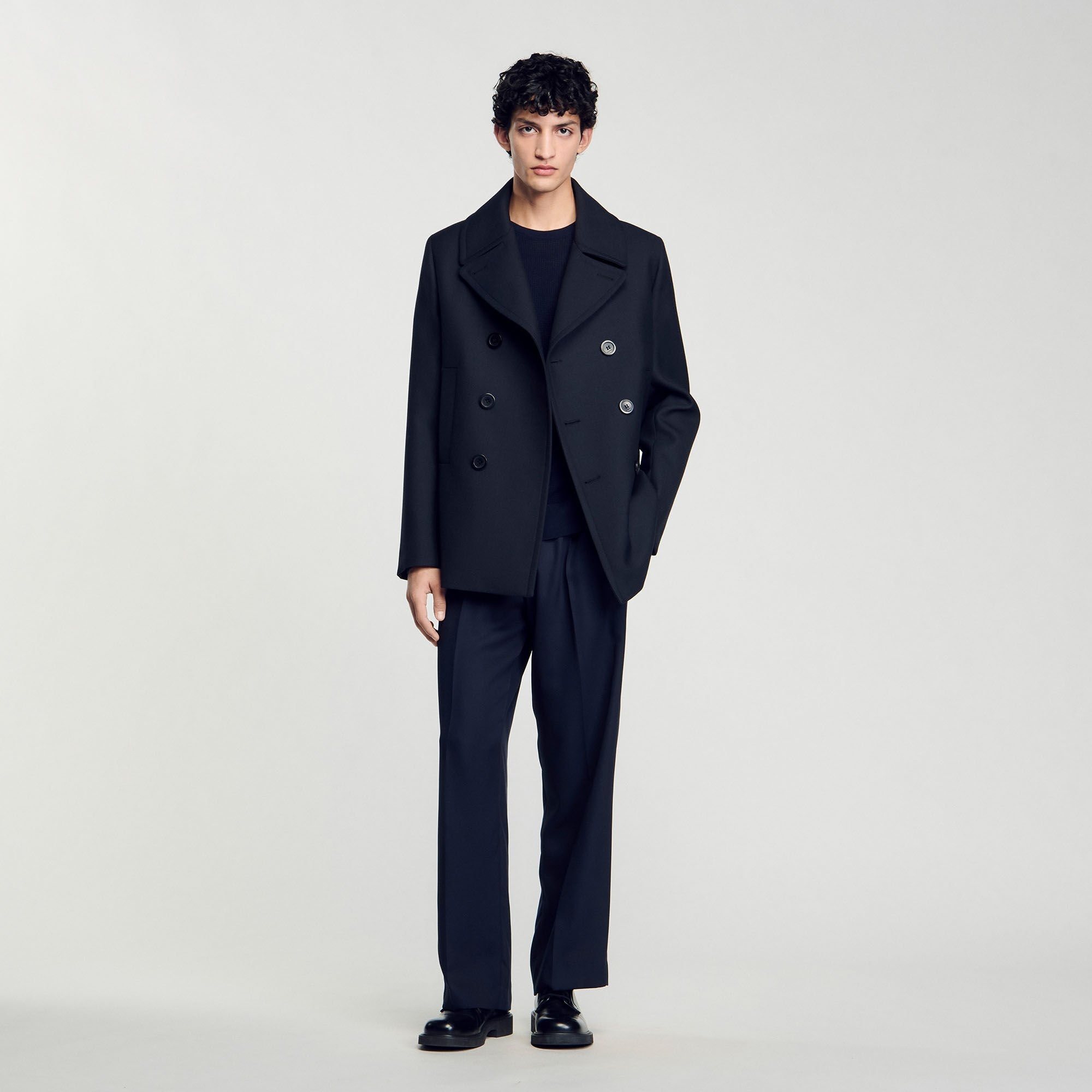 WOOL BLEND PEACOAT - 2