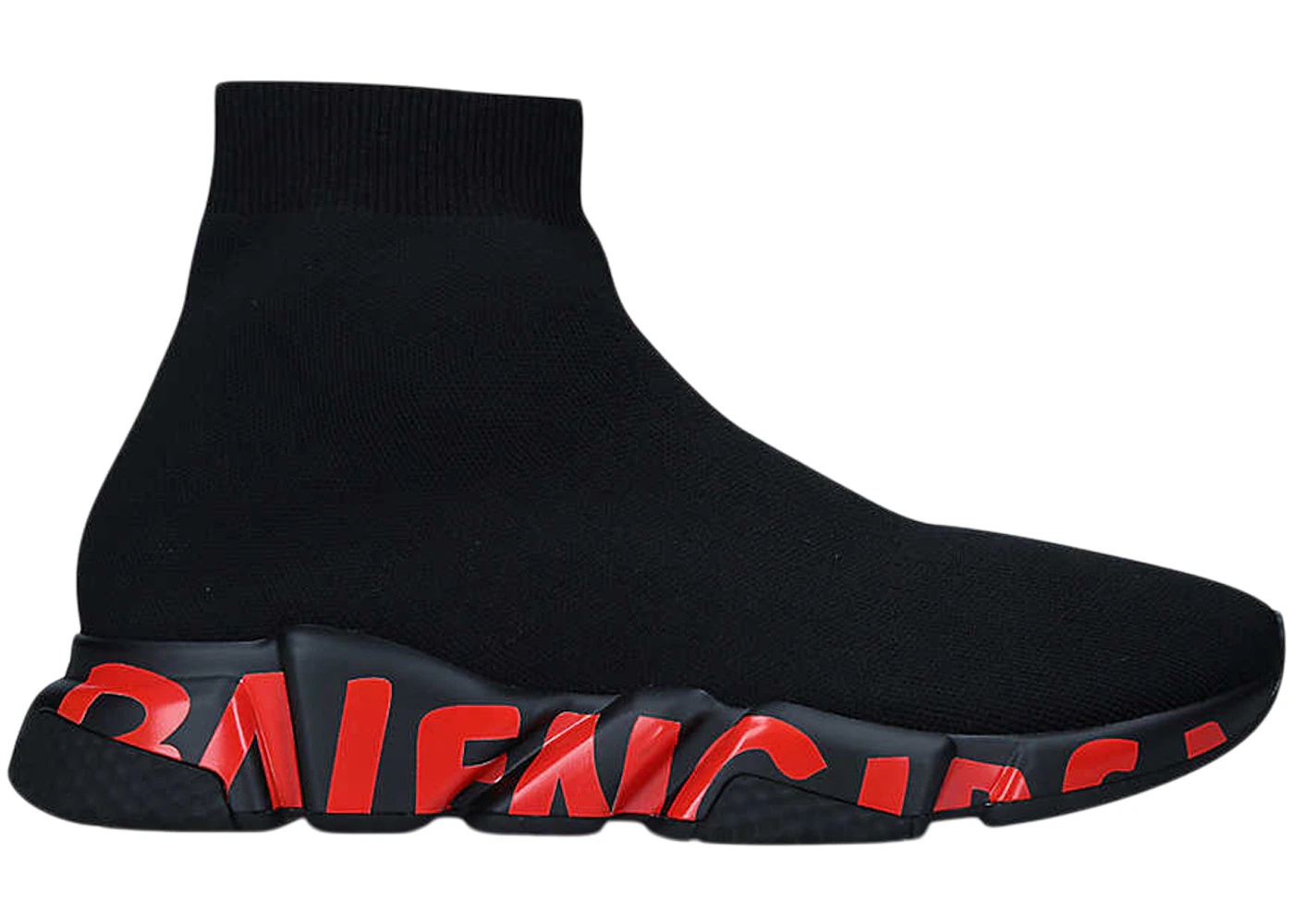 Balenciaga speed red black best sale