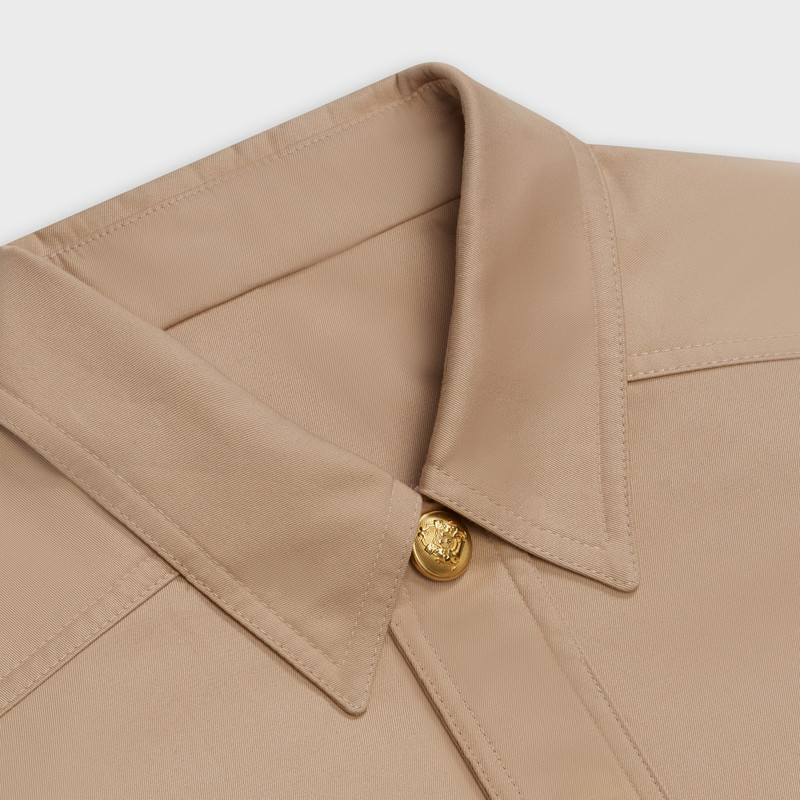 MIDI SHIRT DRESS IN COTTON GABARDINE 3