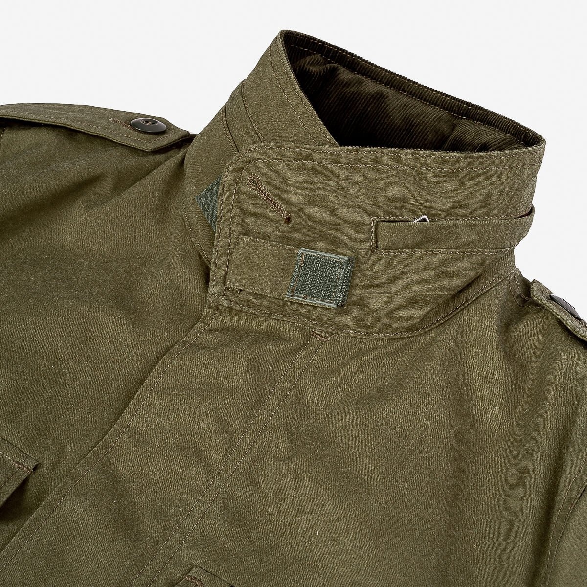 Oiled Cotton M-65 Jacket - Olive - 7