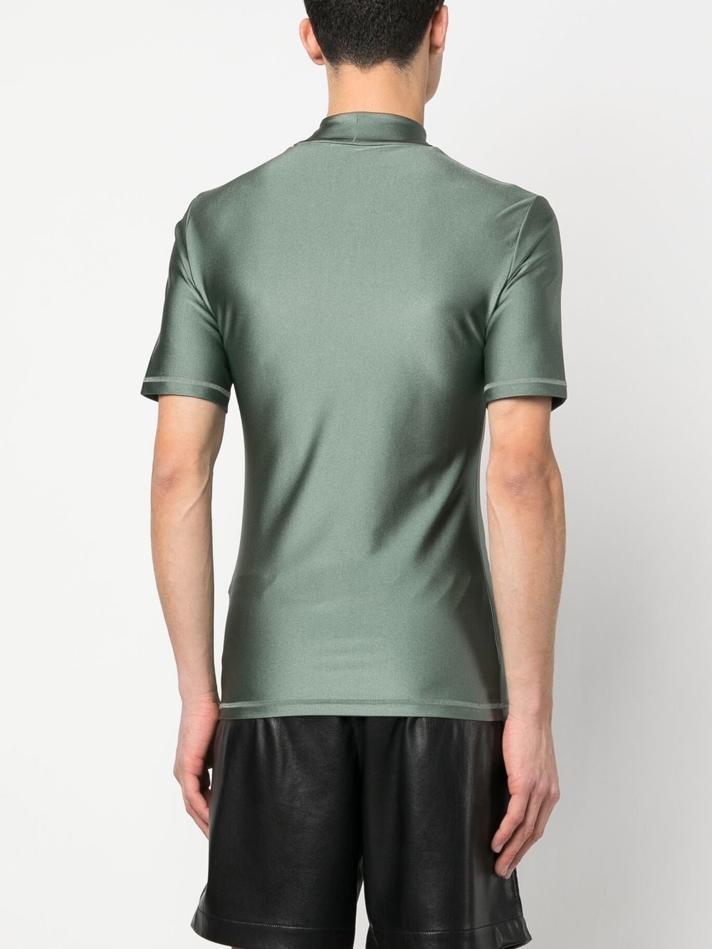 high neck fitted top - 5