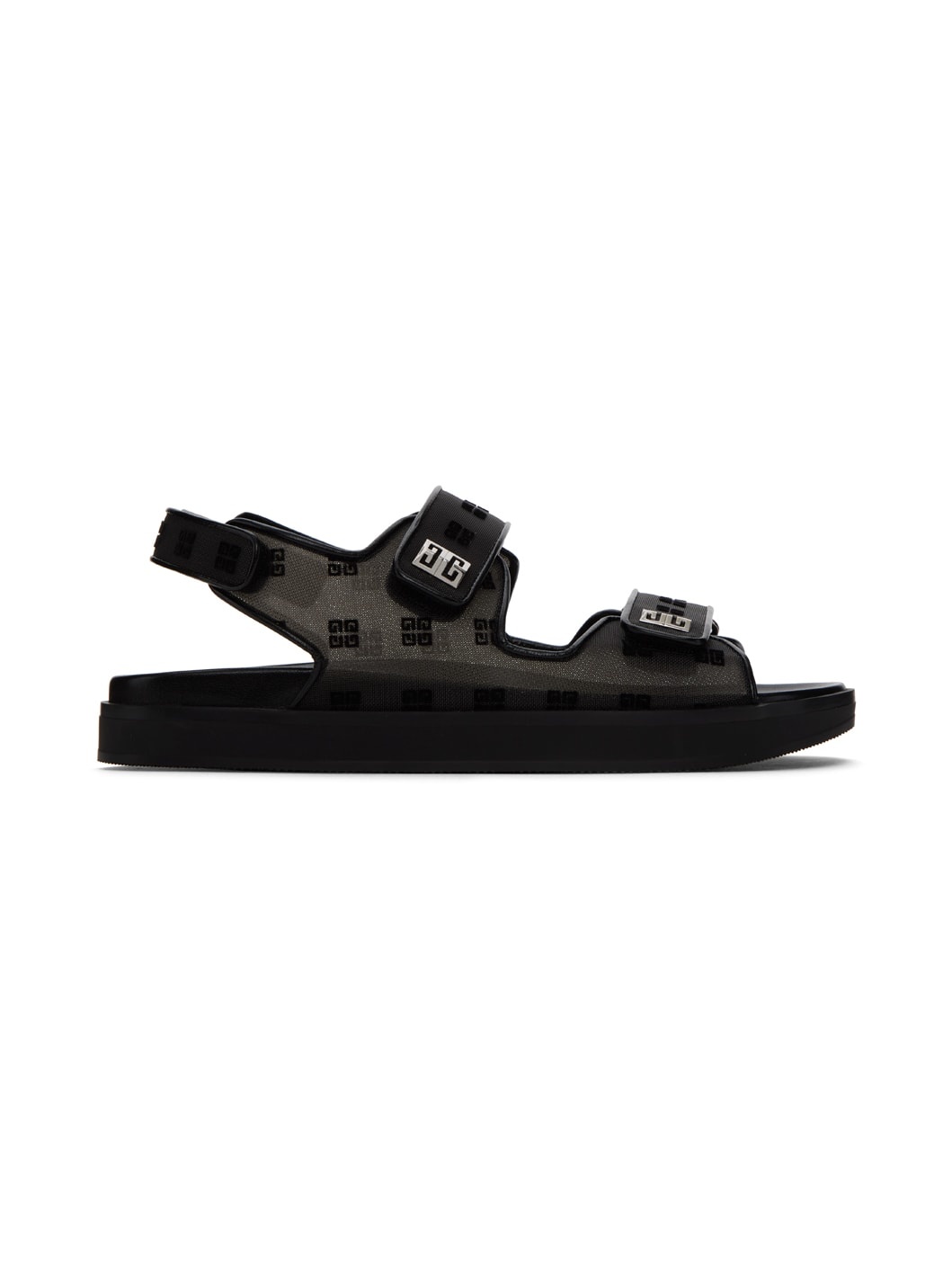 Black Strap Sandals - 1