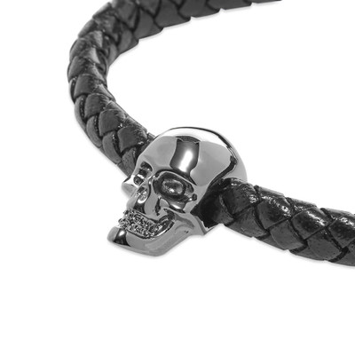 Alexander McQueen Alexander McQueen Leather Skull Bracelet outlook