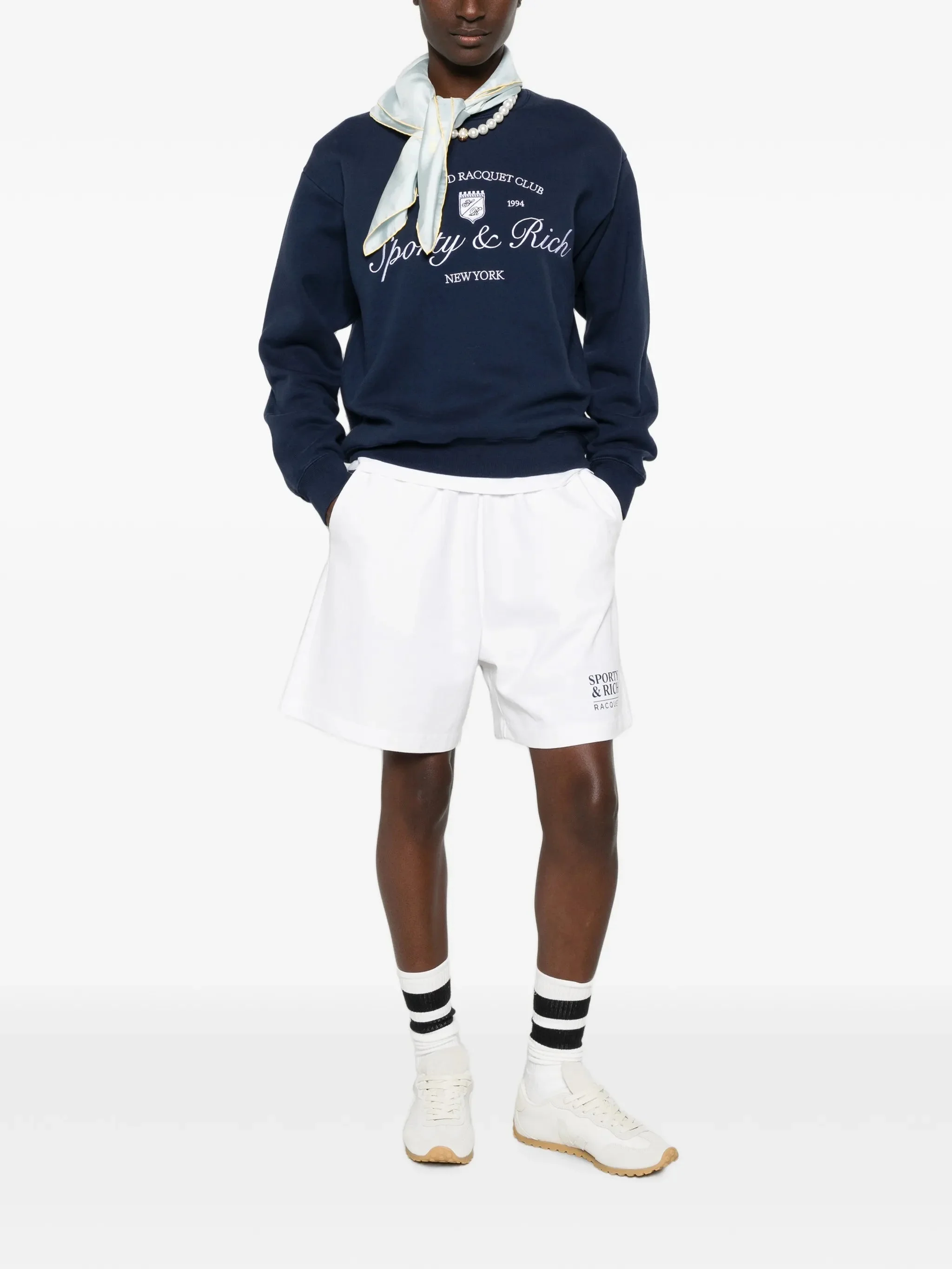 Sporty & Rich Logo-embroidered Sweatshirt - 1
