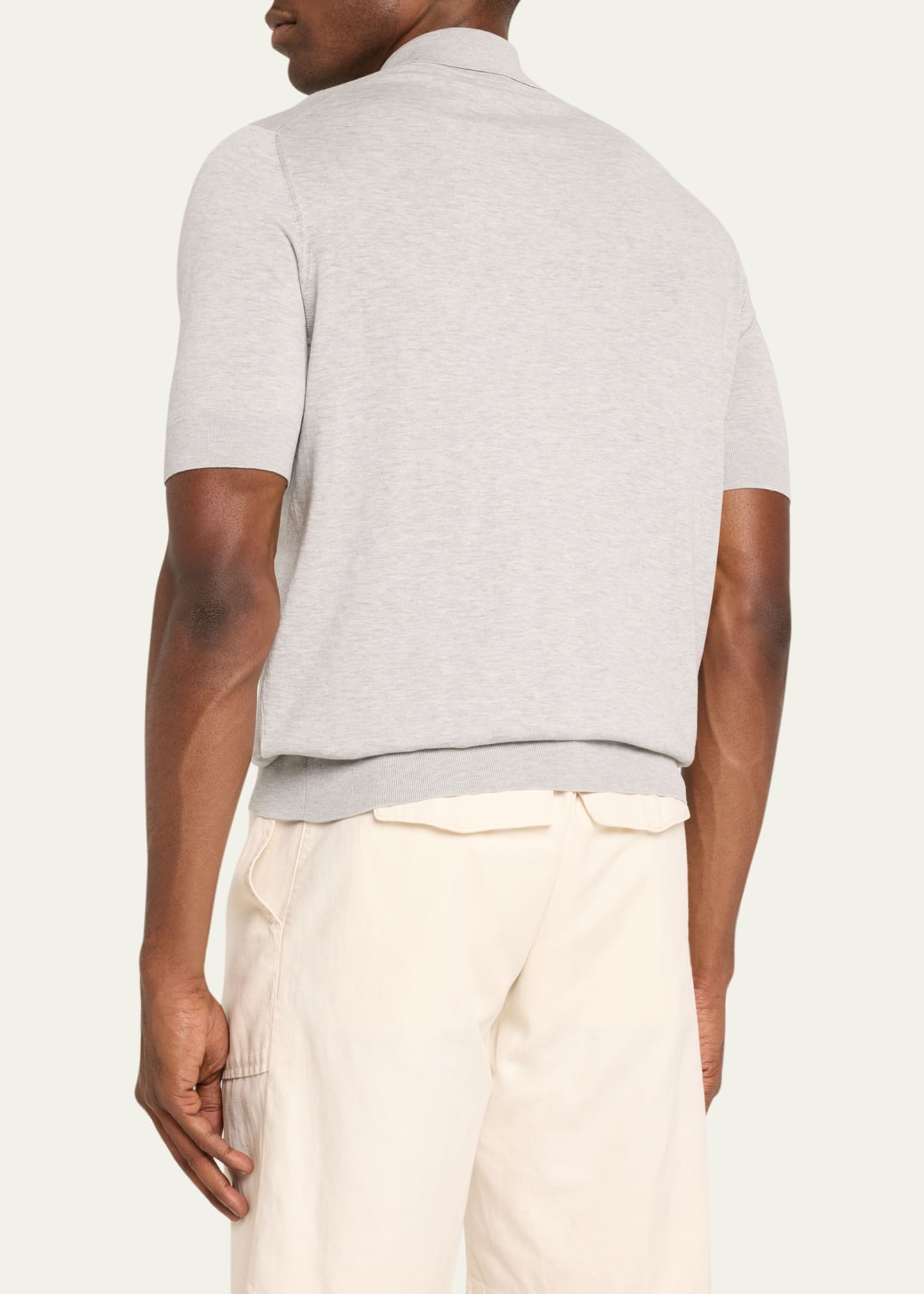 Men's Cotton-Silk Polo Shirt - 3