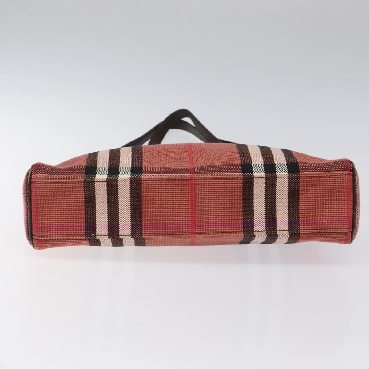 Burberry Nova Check Shoulder Bag Canvas Red - 5