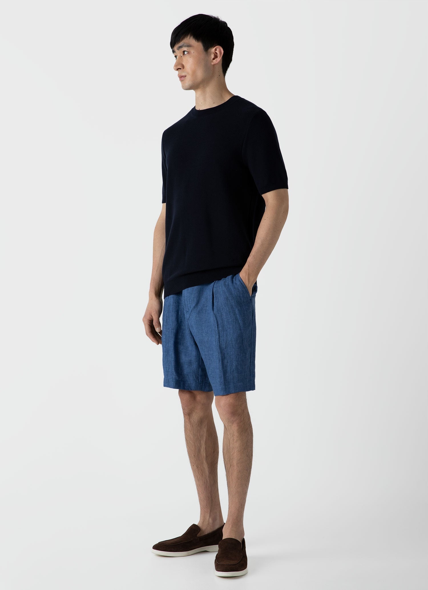 Pleated Linen Short - 2