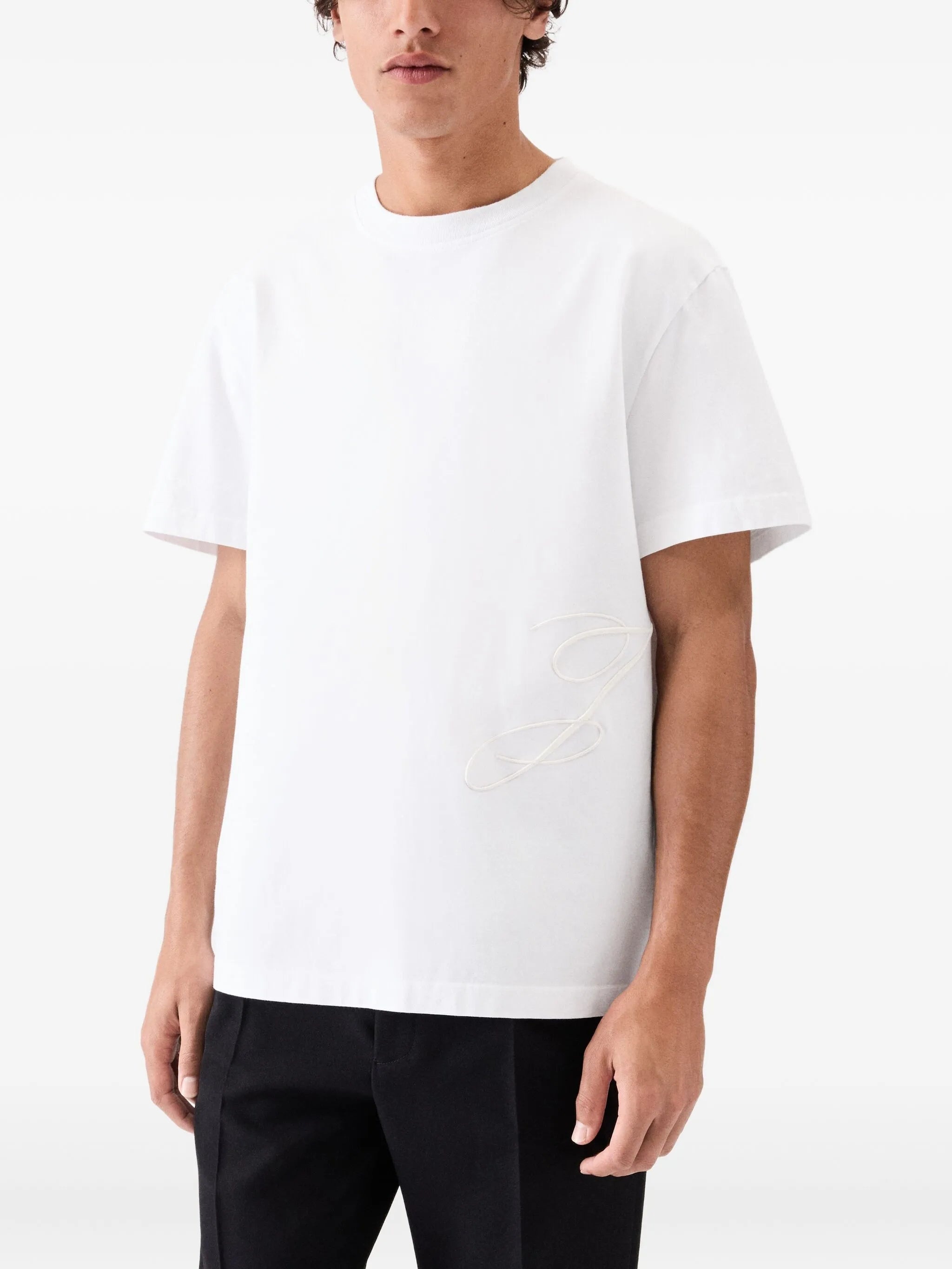 Jacquemus Embroidered-logo T-shirt - 4