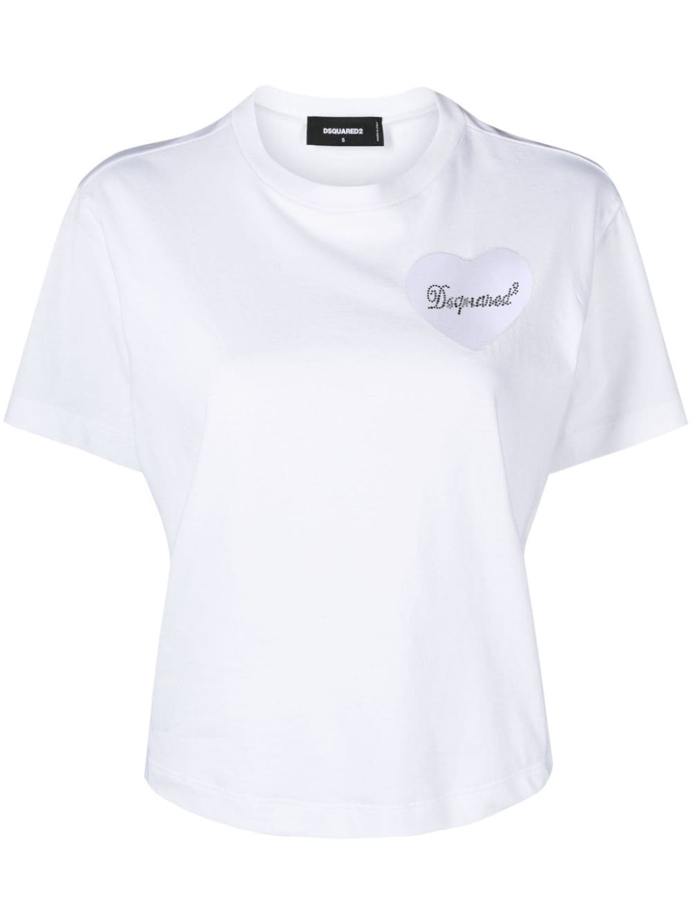 logo-appliquÃ© cotton T-shirt - 1