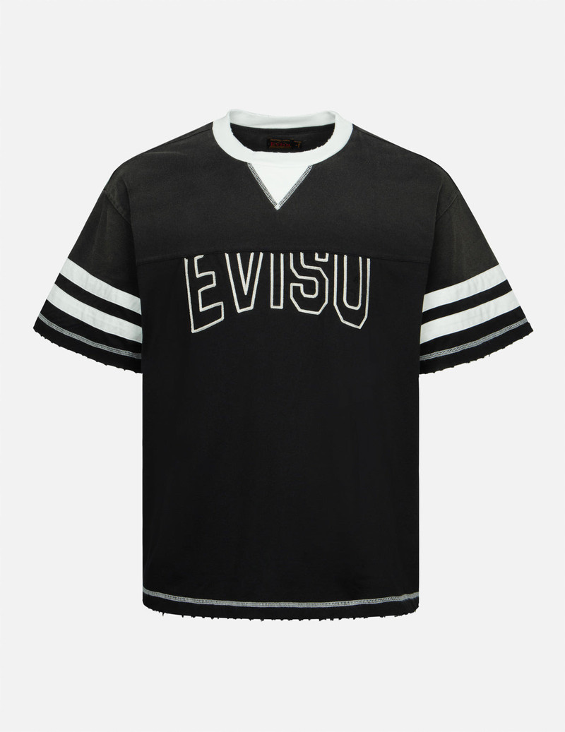 LOGO EMBROIDERY PANELING BOXY T-SHIRT 1