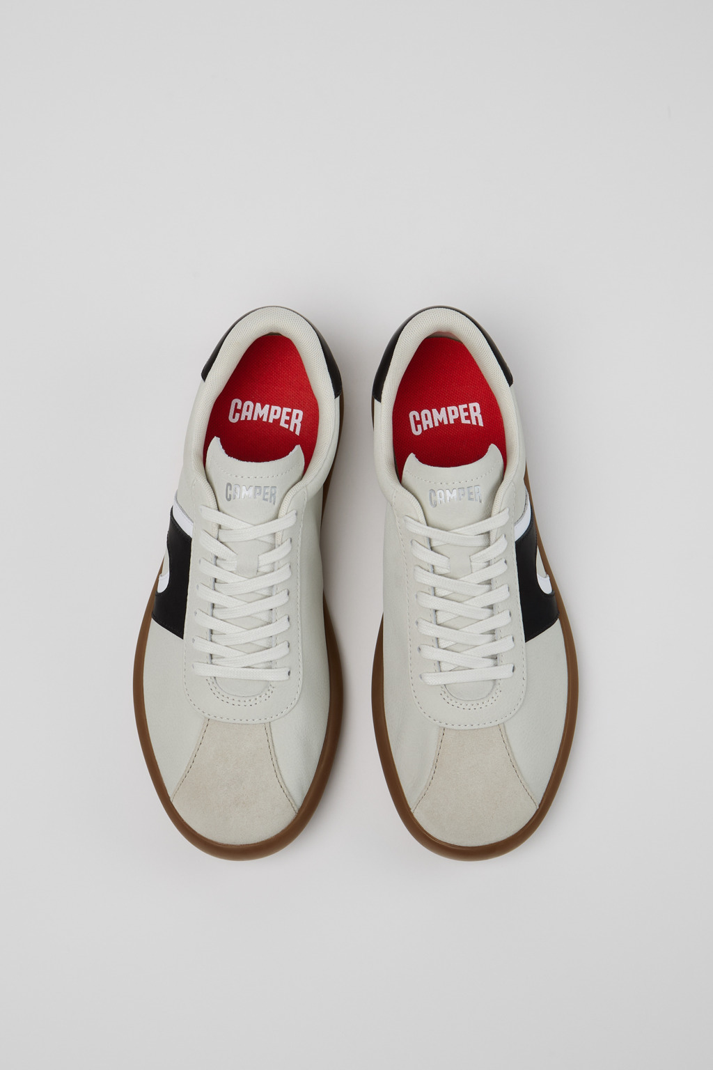 Multicolor Leather and Nubuck Sneakers for Men. - 4