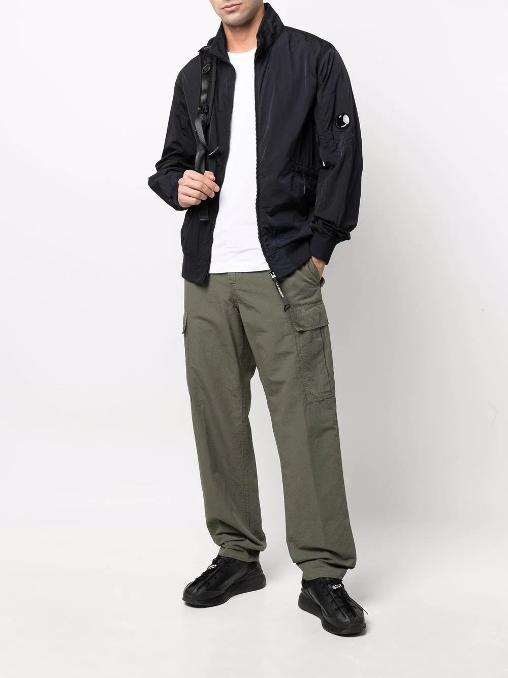 Lens-detailed bomber jacket - 2