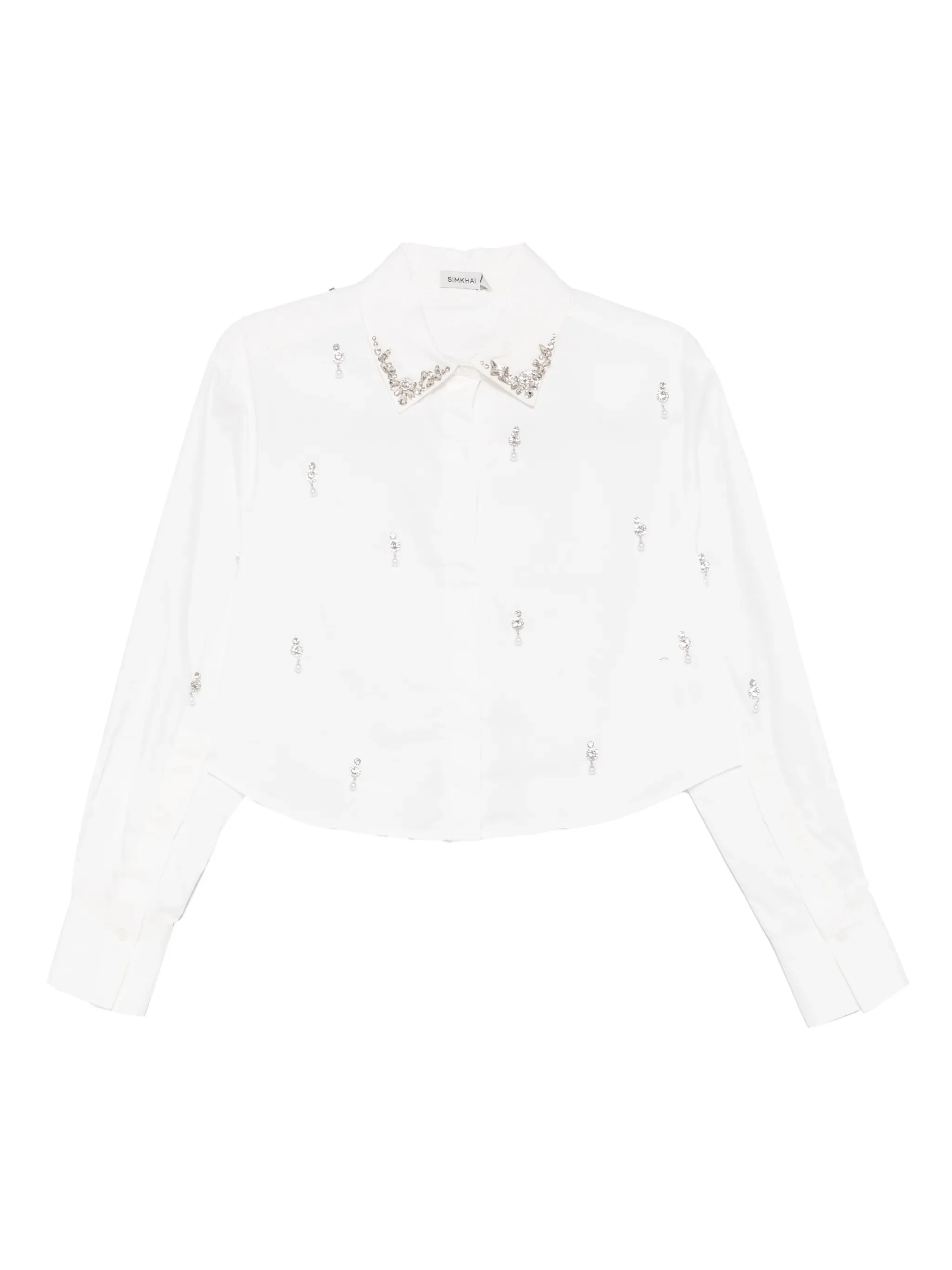 Renata embellished button-down shirt - 1
