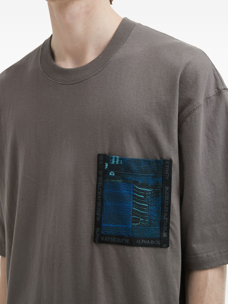 pocket-detail cotton T-shirt 5