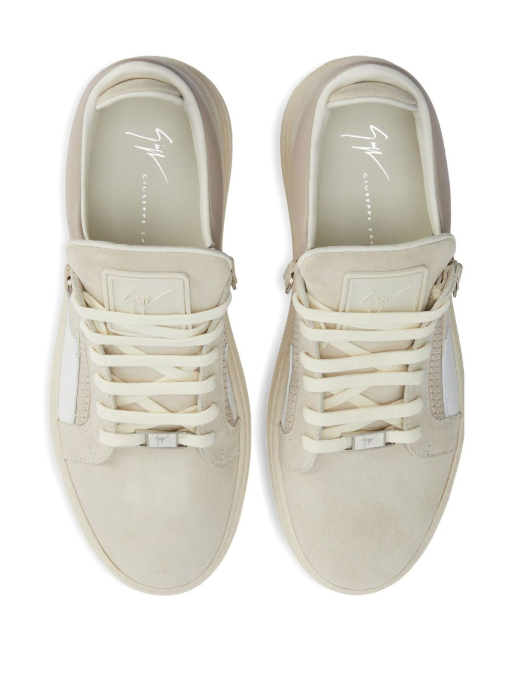 GZ94 zip-detail panelled sneakers - 3