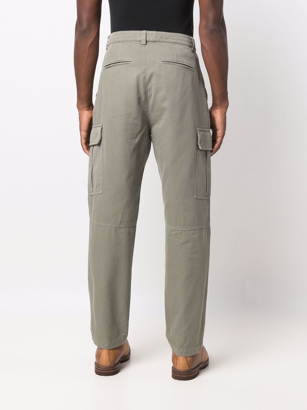 high-waisted cargo trousers - 4