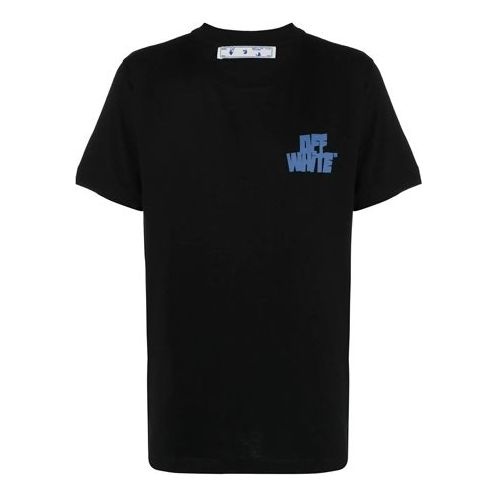 Off-White SS21 Arrow Printing Logo Short Sleeve Black OMAA027R21JER0051040 - 1