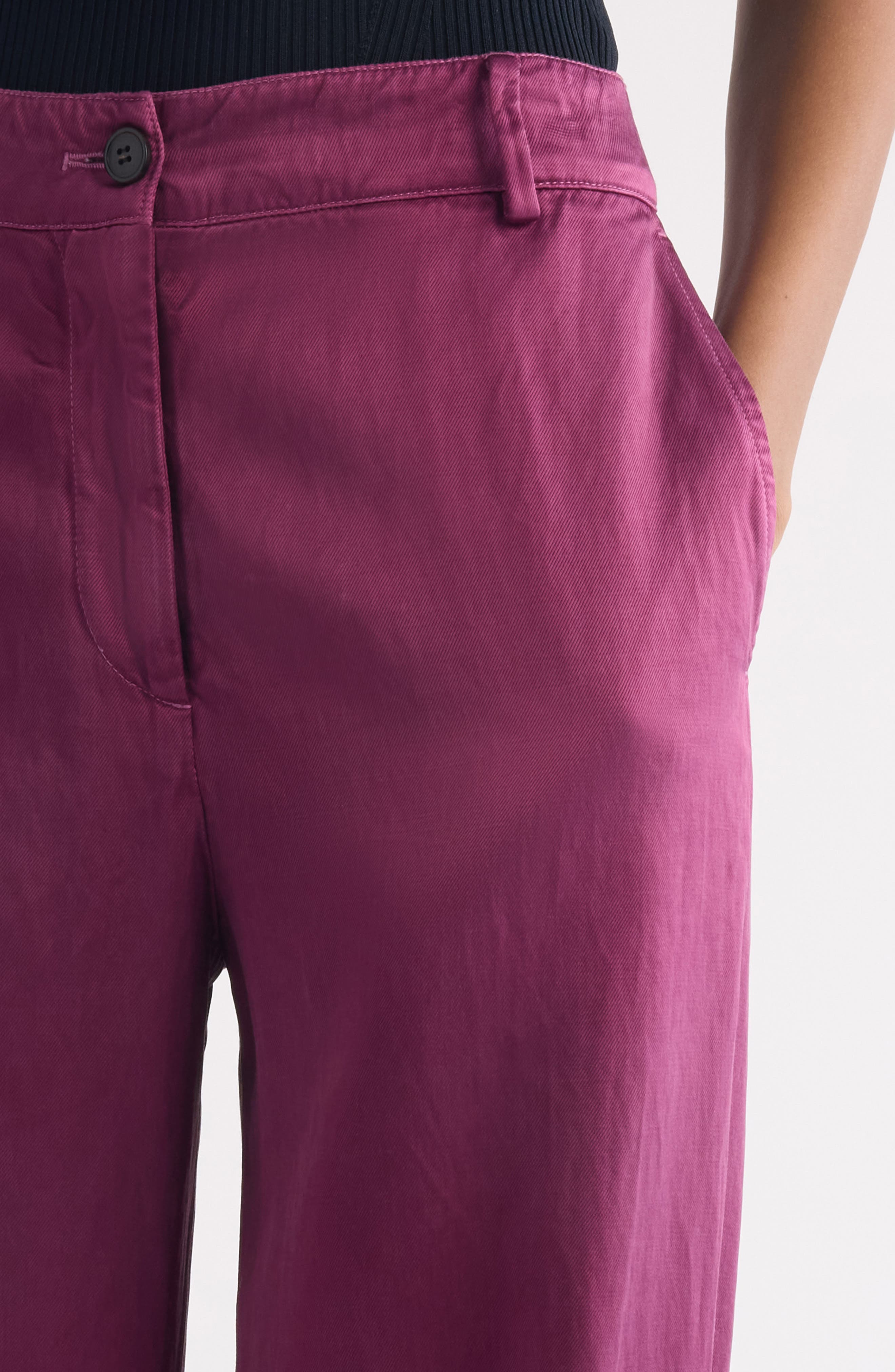 Dries Van Noten Paxy Matelassé Wide Leg Pants in Raspberry at Nordstrom - 5