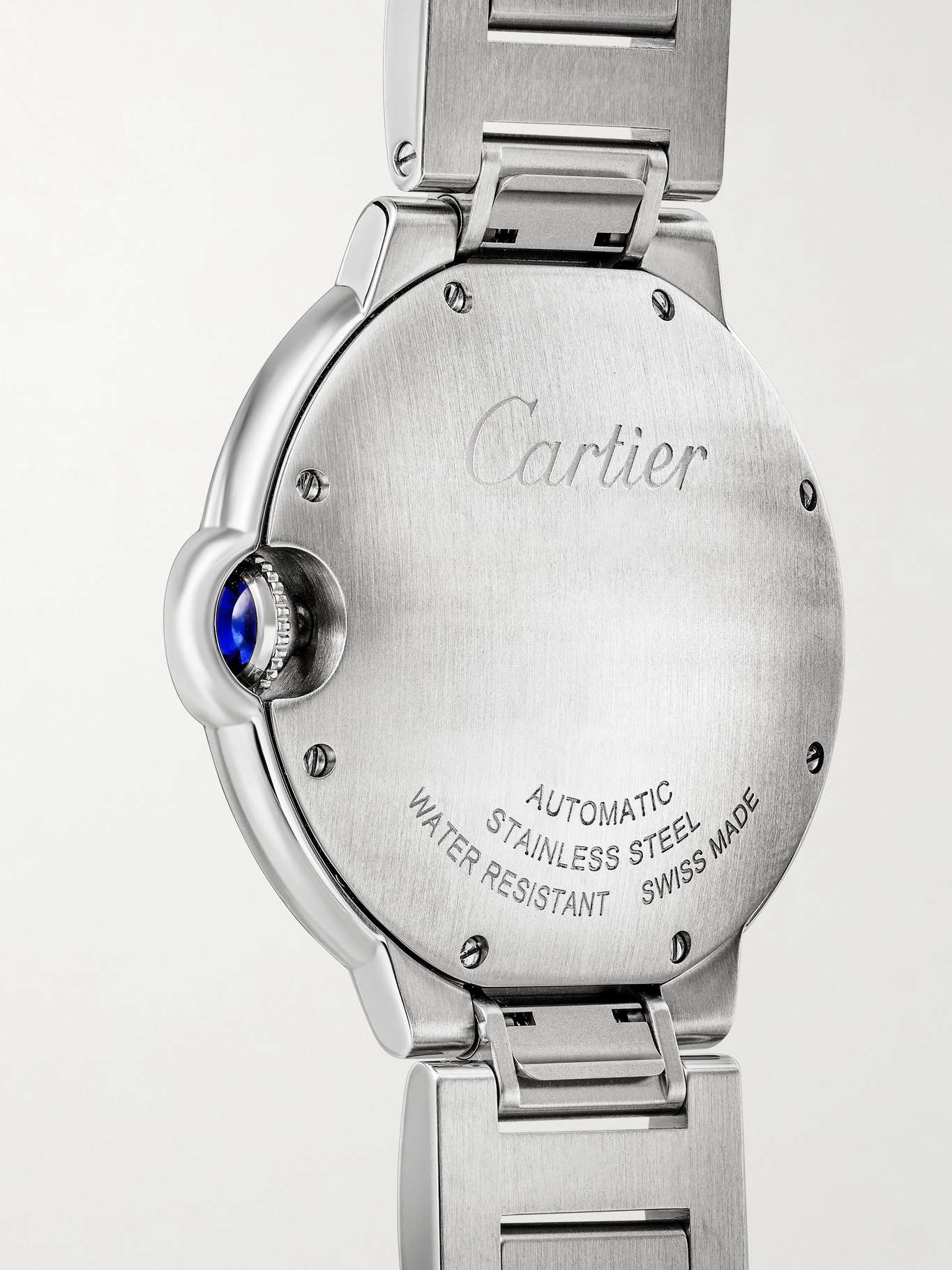 Ballon Bleu de Cartier Automatic 36mm stainless steel and diamond watch - 4