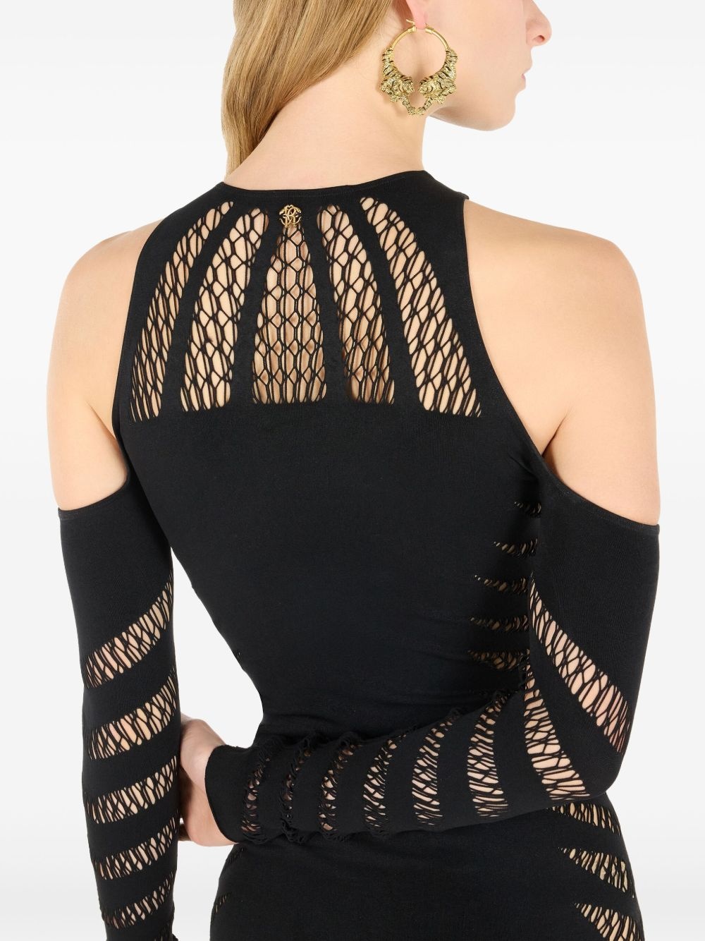 ripped-effect dress - 6