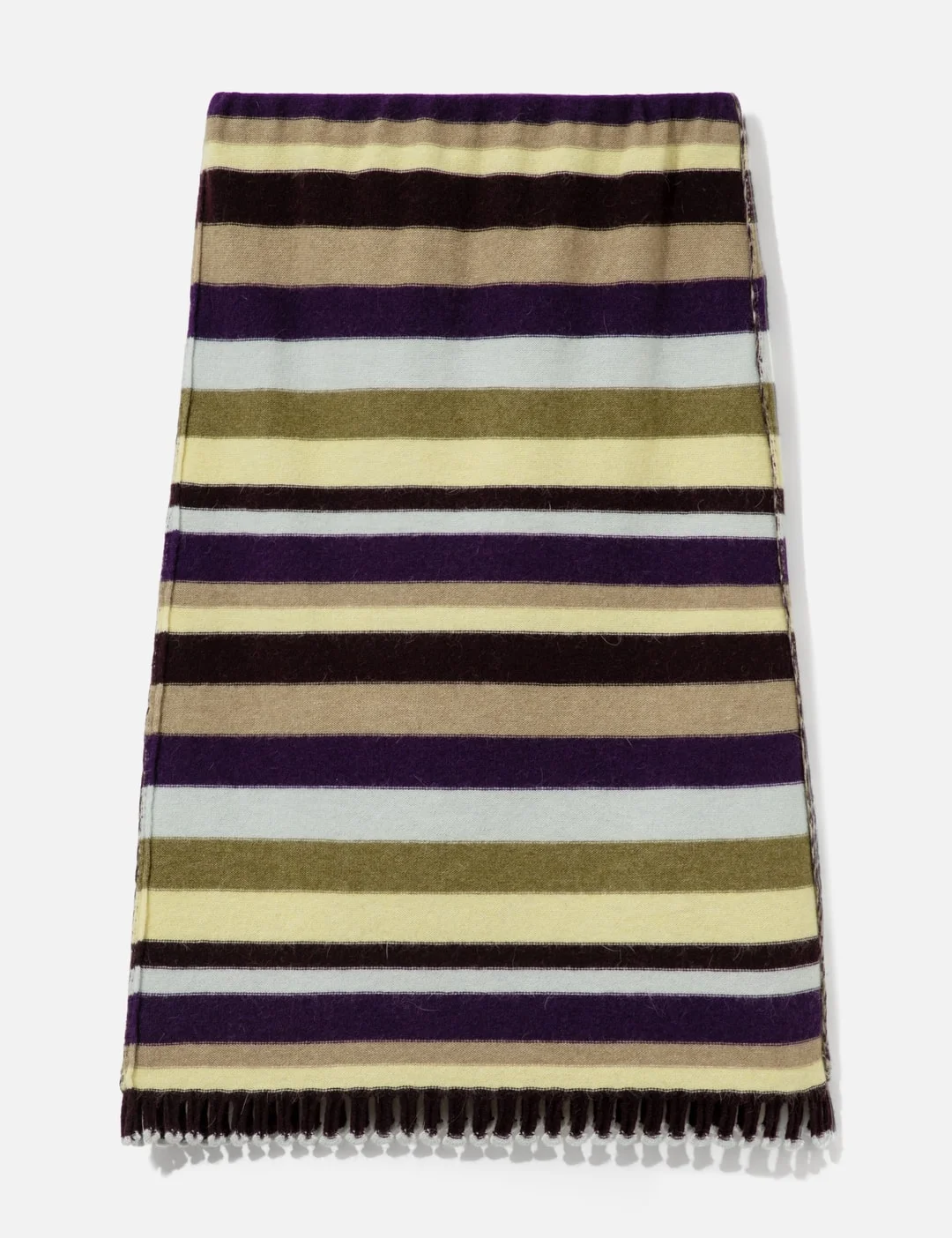MINI FRINGE KNIT SKIRT - 1