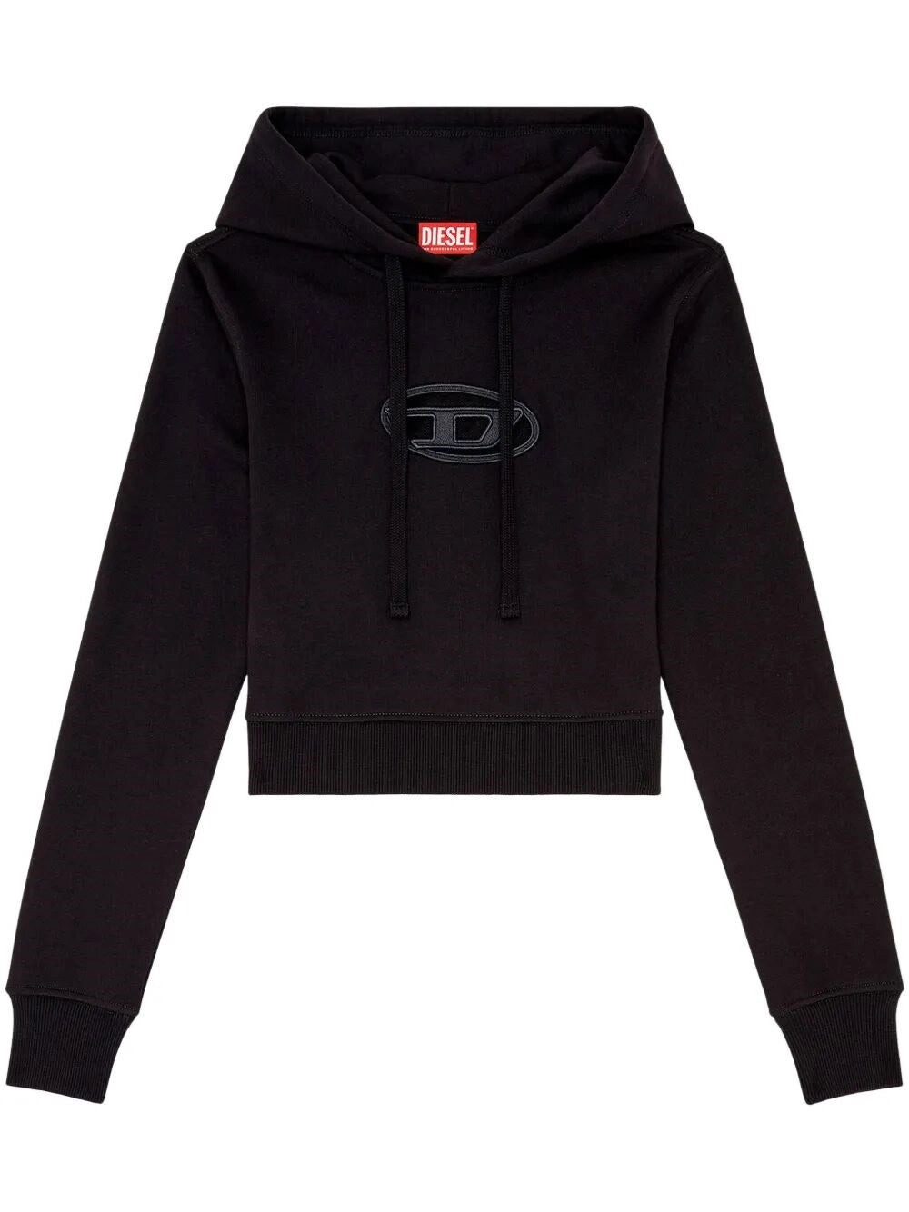 Diesel Women `F-Slimmy-Hood-Od` Hoodie With Cut-Out `Oval D` Logo - 1