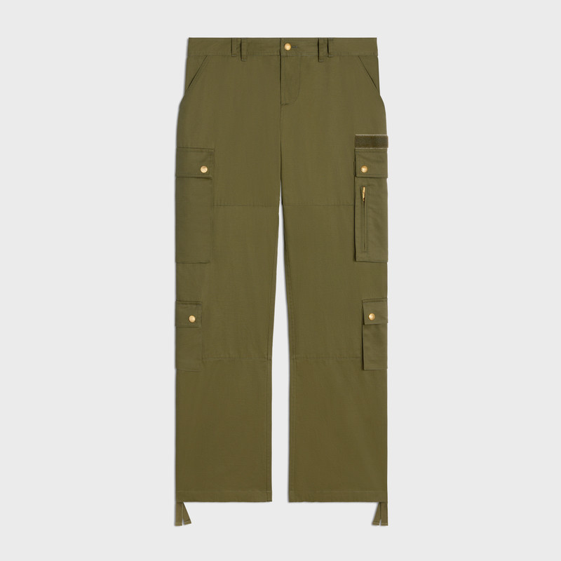 cargo pants in cotton linen 1