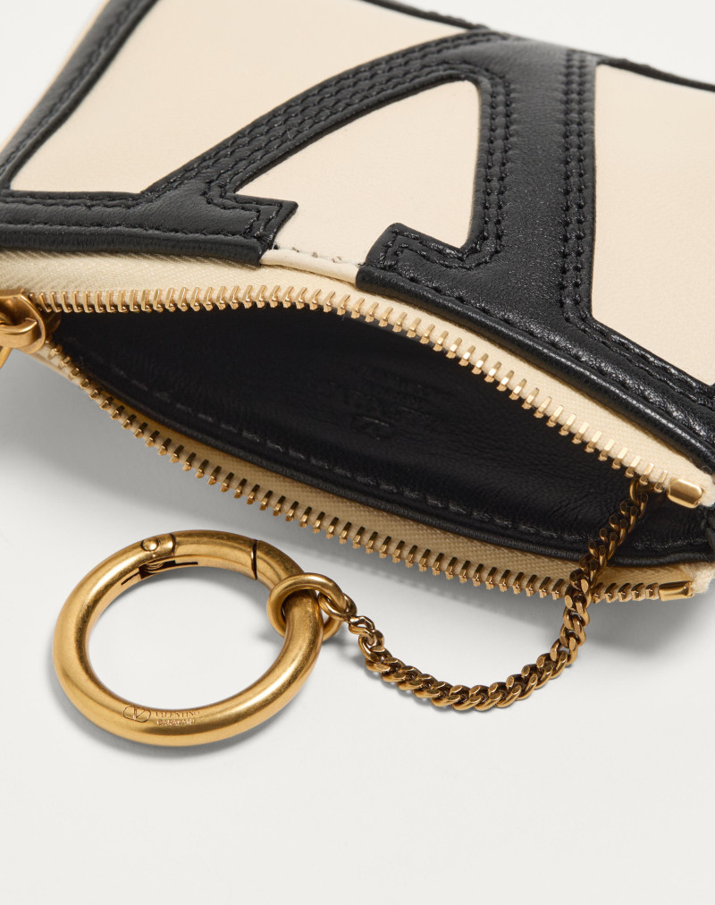 VALENTINO GARAVANI VIVA SUPERSTAR NAPPA LEATHER KEY RING 5