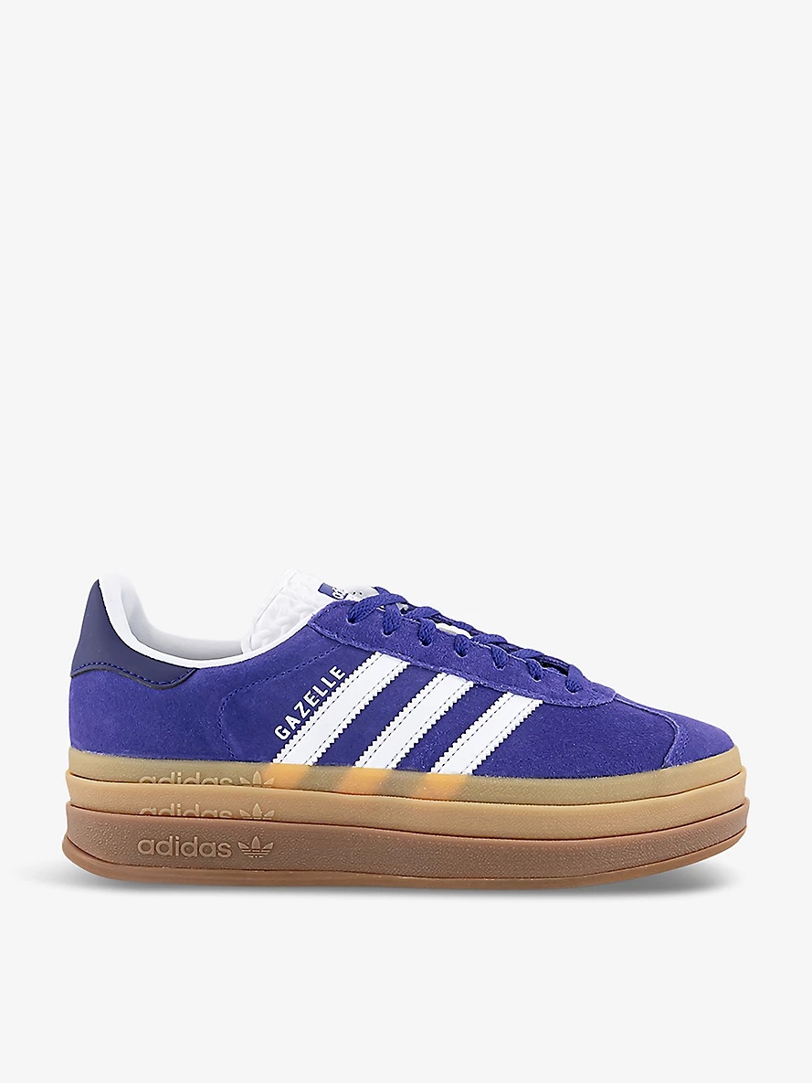 Gazelle Bold brand-embellished suede low-top trainers - 1