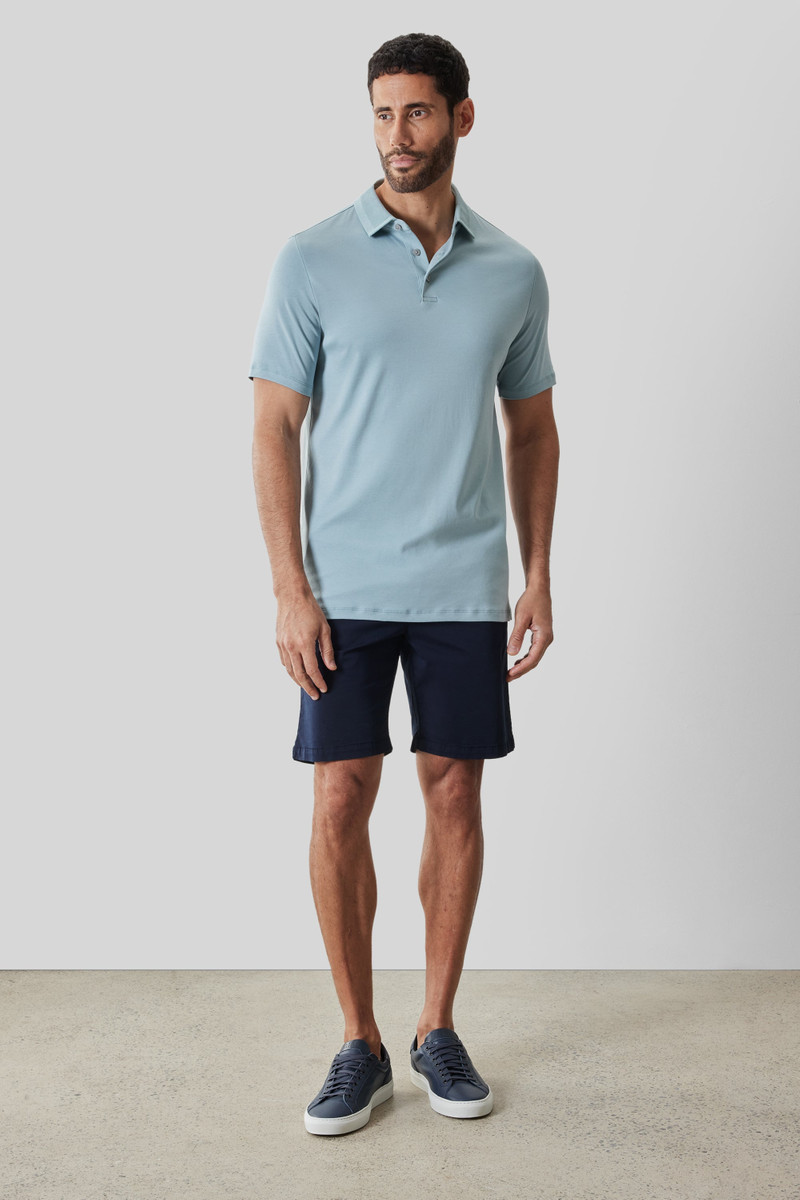 ROBERT BARAKETT The Barakett Textured Collar Polo outlook