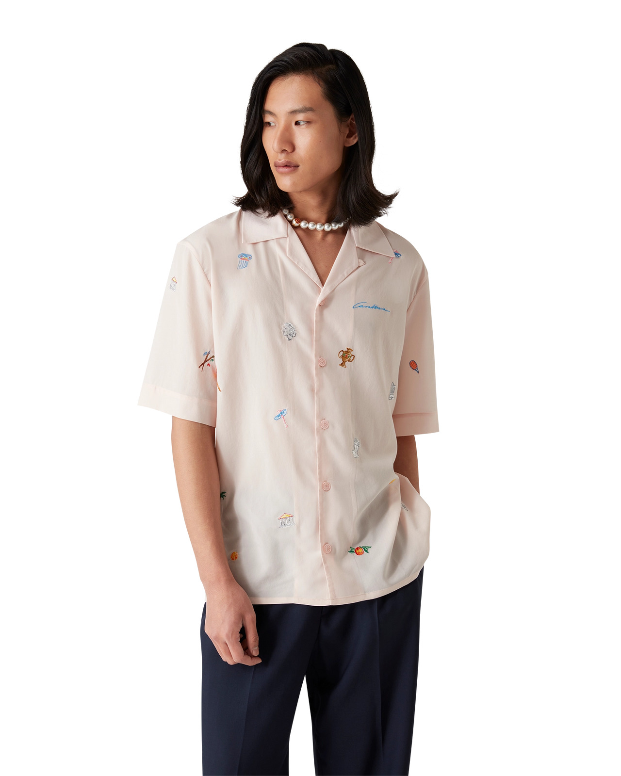 Embroidered Motif Shirt | Casablanca Paris - 4