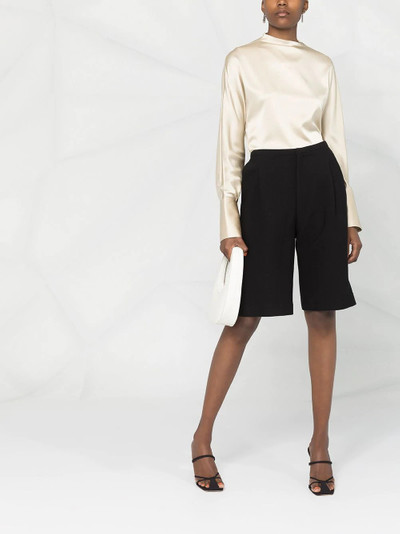 Helmut Lang mock-neck satin blouse  outlook