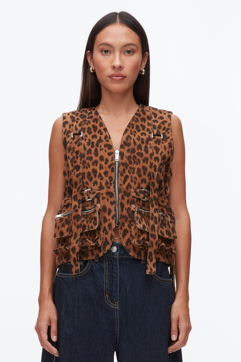 Leopard Print Field Vest 3