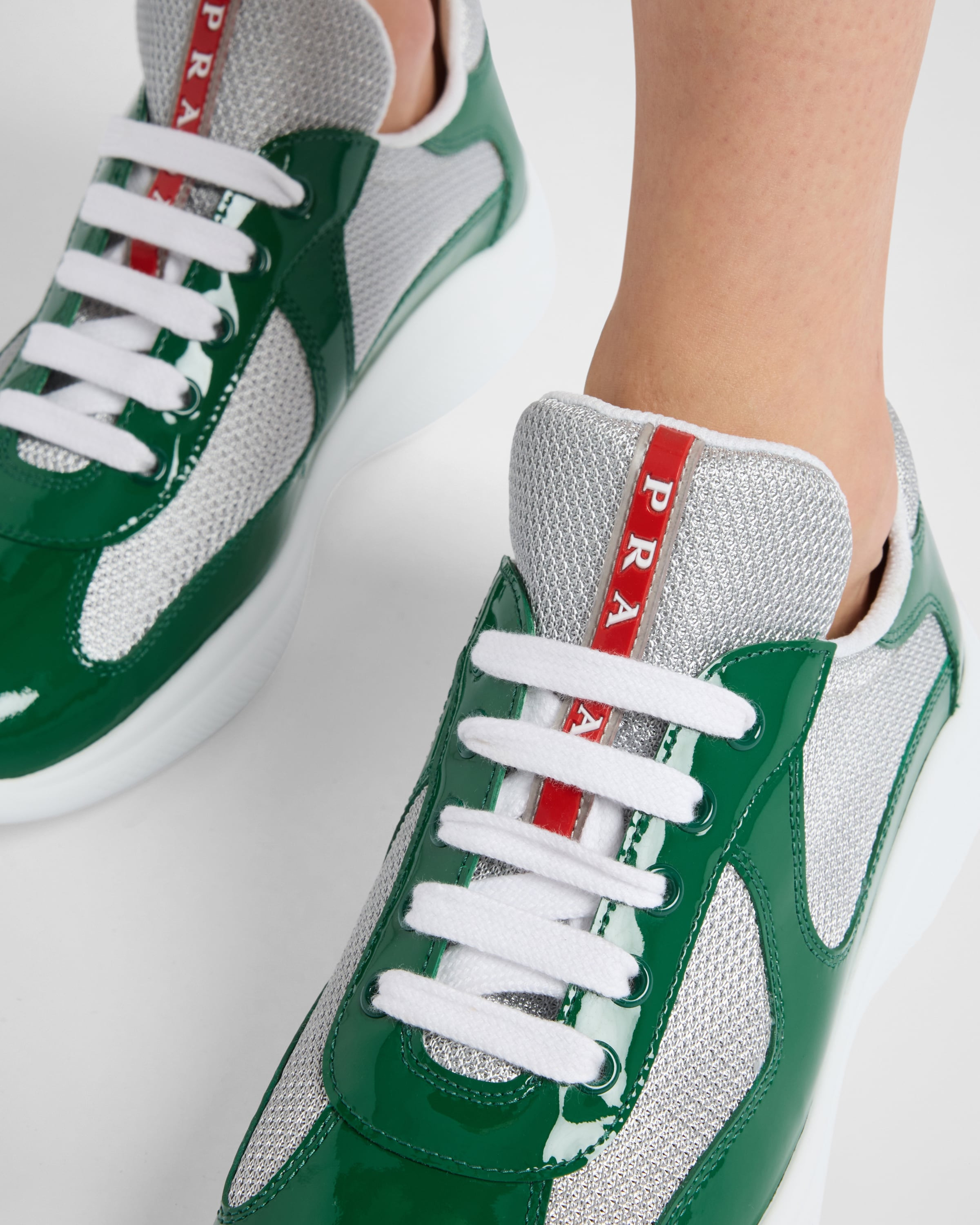 美品✨ PRADA SPORT America's Cup Sneaker 35 Prada Prada America's Cup biker fabric sneakers | REVERSIBLE